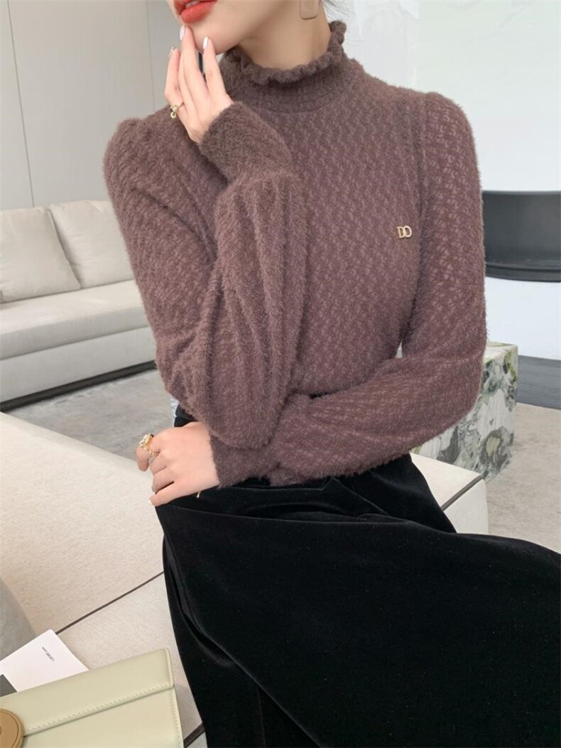 冬季新品磨毛蕾丝上衣，其它，束索