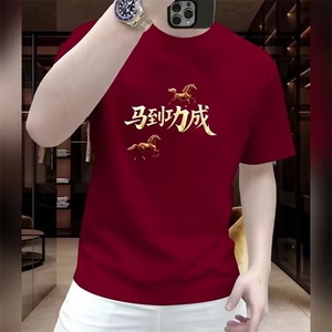 1506-1/TA41161/P28百搭圆领短袖t恤正肩外穿休闲宽松遮肉修身瘦图片