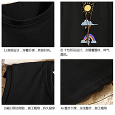 BX25141-P20港风运动汗背心男大码汗衫男无袖T恤男砖墙挂拍，男装T恤，电商A040A