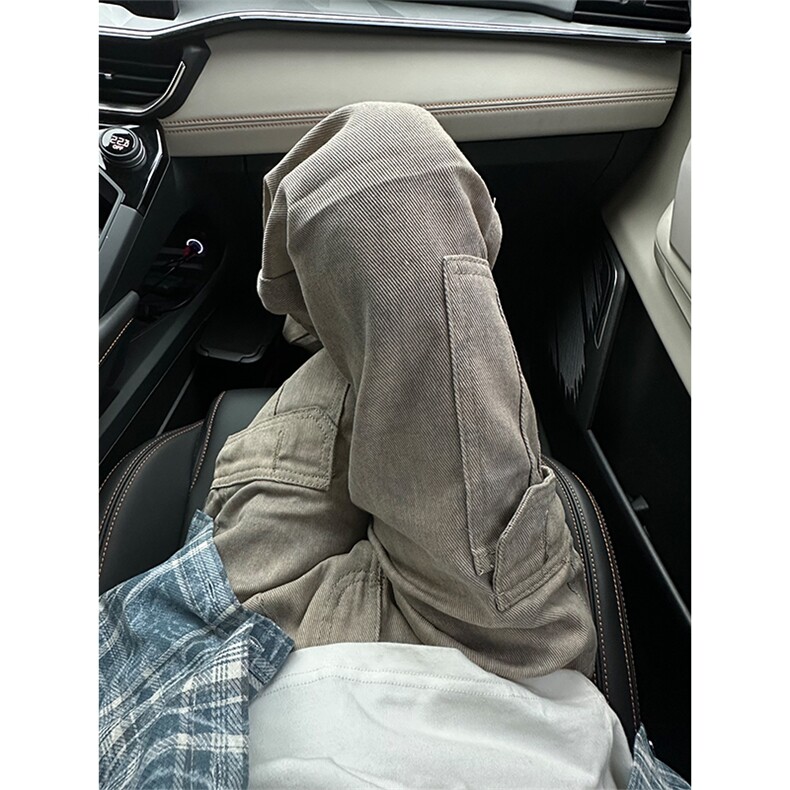 【有货的】杏色扎染工装裤男美式复古大口袋裤子G810PP-特P58,男装工装外套,星座1007（原301D）