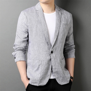 F82307钱塘2020-1中年男士百搭合身休闲时尚简约短袖西服P165图片