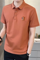 数据款短袖字母男款翻领短袖青春流行T恤A329-PL2075-P50，男装T恤，电商A329