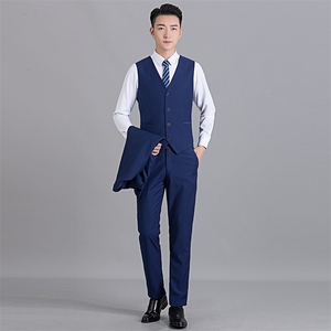 87881-3秋季新款男士西服三件套套装西装修身商务休闲P220图片