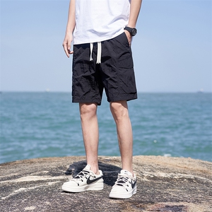 【深度库存】夏季休闲短裤男薄款冰丝中裤五分裤男B381/366图片