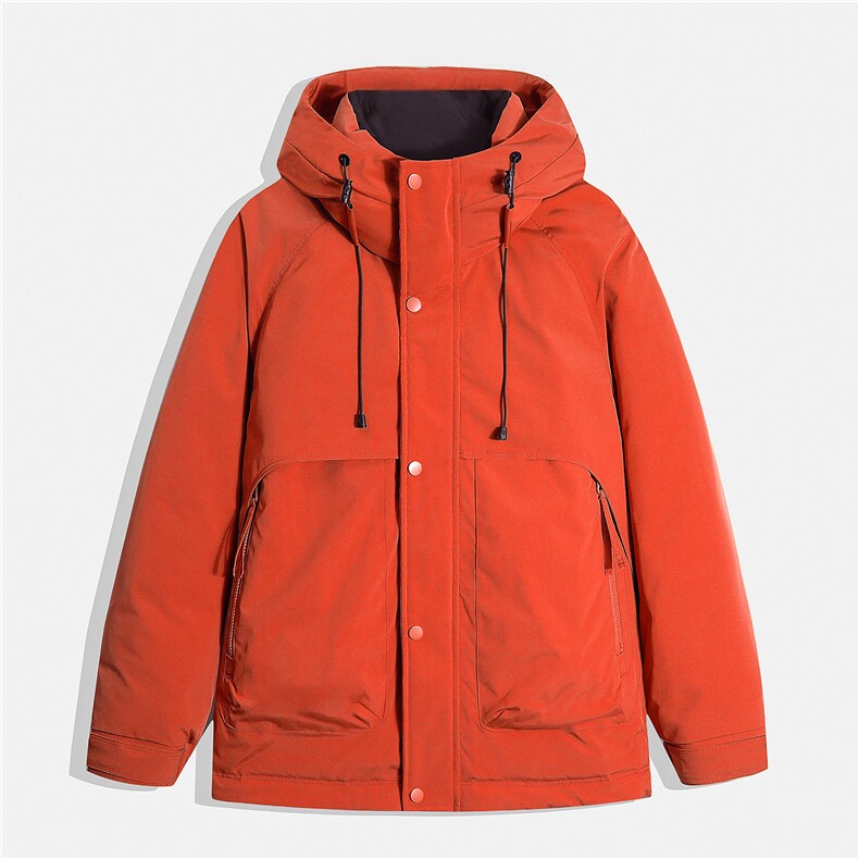 【真正羽绒 】90绒带绳连帽厚款羽绒服LMY35128-P215图片