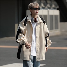 日系cityboy印花情侣冲锋衣夹克男2024秋季潮牌山系连帽外套，男装夹克，星座716-3