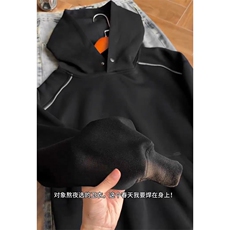 2026春季新款港风切片大码360g华棉连帽卫衣M-5XHW26024-特P35，男装卫衣，电商A022
