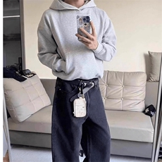 抖音得物二开26春装美式高街短款廓形连帽卫衣男女外套LM01，女装短外套，电商A486-1