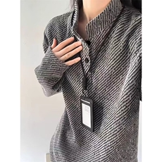 1506-1/WX33631/P49冬新款毛衣美式复古休闲慵懒风V领针织衫男，男装针织衫/毛衣，星座1506-1