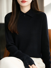 2025年秋季时尚百搭通勤简约休闲羊毛衫，女装羊毛衫，暖圣羊羊绒