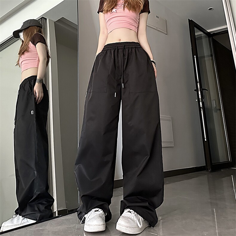 B221美式ins街头多巴胺hiphop休闲宽松运动裤LK23118-P60控78，男装休闲裤，电商B221