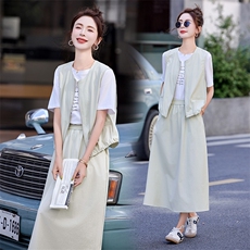 2025年夏季新款三件套，女装套装/套裙，红依一坊