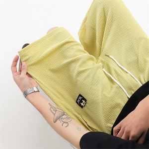 8XL-M 2025夏季特大码阔腿短裤男高街ins宽松垂感休闲裤DK1510P45图片