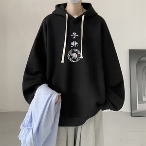 连帽卫衣男大码运动服帽衫外套WY2070-P35 加绒款-P40图片