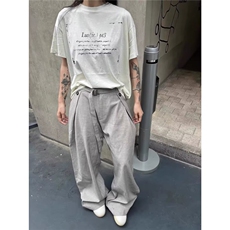 西装裤春秋新款高腰垂感休闲裤直筒拖地小个子阔腿裤90522-p53，男装西裤，星座1008