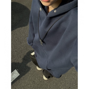 2025秋冬新款刺绣宽松连帽卫衣男 B208-WY3901-P55控79图片