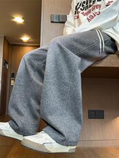 现货55华棉水洗工艺休闲直筒长裤M-3XL特45，男装休闲裤，电商B325