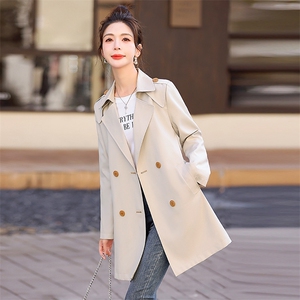 中长款风衣外套女2025春季新款小个子英伦风韩版高级感外套图片