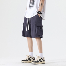 美式高街潮牌工装短裤潮流宽松休闲五分裤A161-DK726-P33，男装休闲裤，电商A161