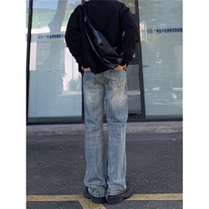 网图美式cleanfit牛仔裤男女潮高街欧美微喇牛仔裤GY9269-P52，男装牛仔裤，星座1001-1