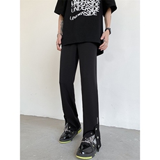 美式高街ins冰丝垂感小众排口拉链休闲小西裤货号K756P65控价88，男装休闲裤，电商A063