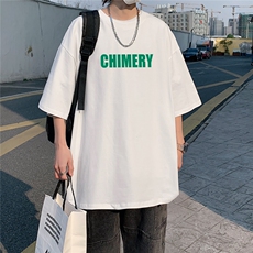 230克重磅质感纯棉抖音港风男落肩短袖T恤T2020P30控48，男装T恤，星座225-5