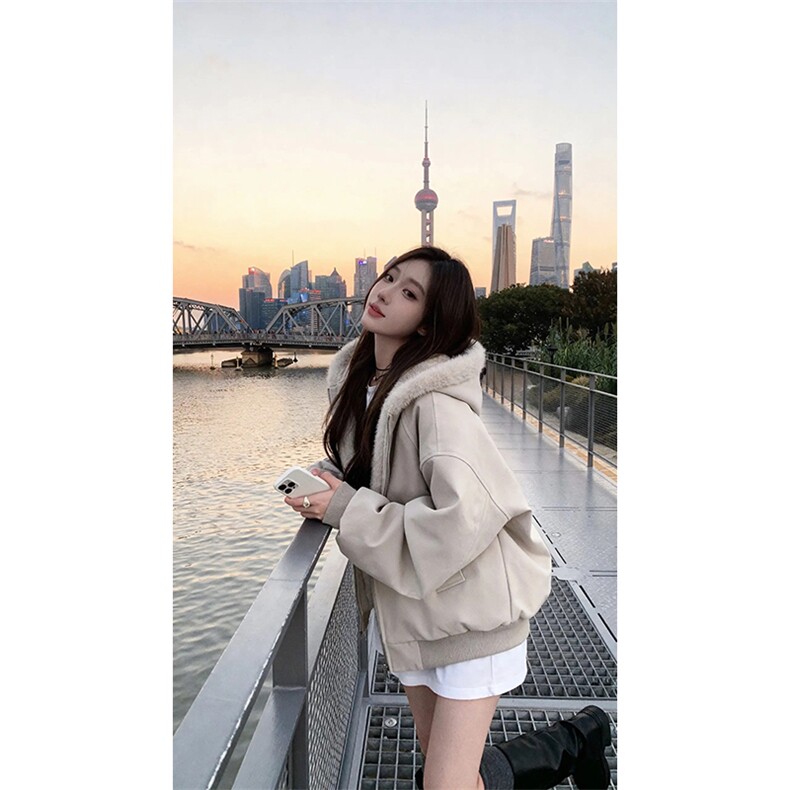 现货高品质美式高街冬季重磅座山雕大毛毛领pu皮棉衣男女加厚外套，男装皮衣，电商A443