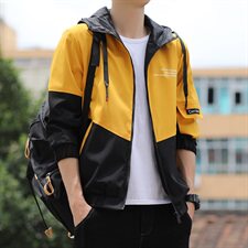 秋季工装夹克男青少年百搭连帽上衣韩版潮流休闲机能外套F61，男装夹克，星座509