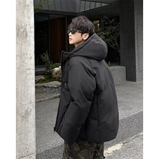 棉服外套男士韩版潮流高街帅连帽保暖2024冬季ins棉服MF295-P113，男装棉衣，星座412-2