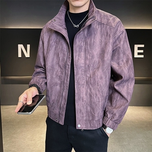 男装皮衣秋季2025新款宽松品质皮夹克外套C317-J2593-P165图片