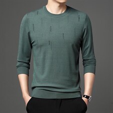 冬季2021中年男休闲宽松针织衫圆领毛织衫毛衣男装TLM710-P95，男装针织衫/毛衣，电商B212（原钱塘6029）