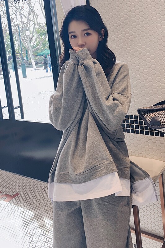 现货，主推款，休闲学生卫衣套装8306-835p130k188,女装套装/套裙,Mushroom