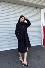 设计感假两件毛呢大衣男女中长款过膝西装领呢子风衣-FY913特P95，男装西服套装，电商B289