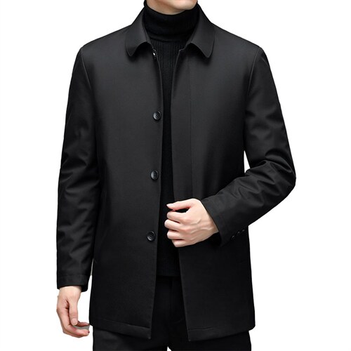 新款冬季拆卸内胆羽绒服男装保暖白鸭绒外套爸爸装YYYR9605-P235，男装羽绒服，电商B212（原钱塘6029）