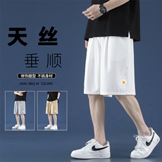 冰氧速干垂顺百搭舒适休闲雏菊潮流五分短裤DK517特批16，男装休闲裤，星座718-1