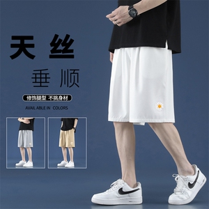 冰氧速干垂顺百搭舒适休闲雏菊潮流五分短裤  DK517特批16图片