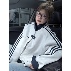 棒球服港风痞帅夹克男士春秋季潮牌宽松百搭衣服ins休闲情侣外套，男装夹克，星座1210-1