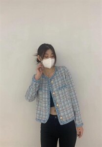 2021早秋款修身显瘦休闲小香风外套图片