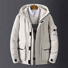 2020电商B247冬季新款情侣韩版加厚连帽羽绒服短款潮流MY057-P140，男装羽绒服，电商B247