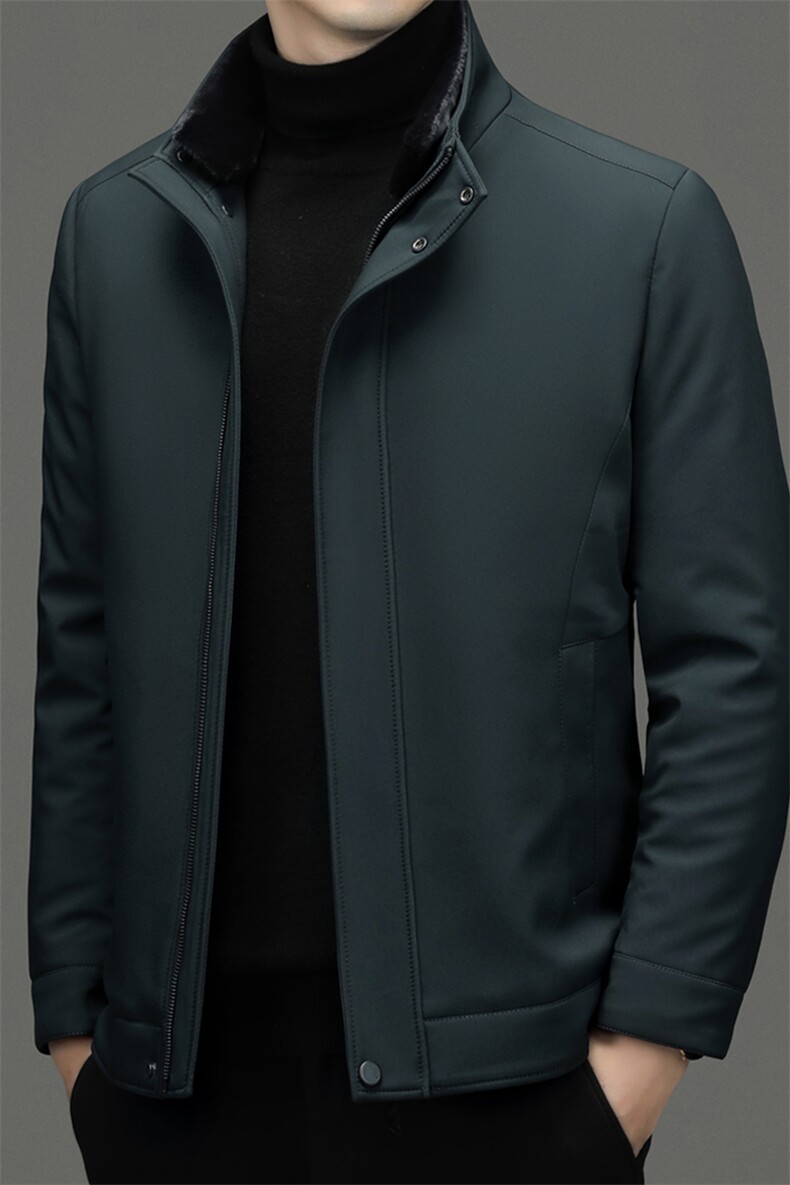 秋冬装夹克中老年人爸爸装棉衣帽子中年男士薄棉服YYM8616-P175,男装棉衣,星座1105-3
