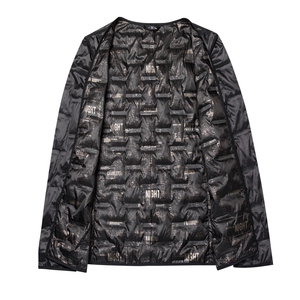 高端轻奢真皮绵羊皮羽绒服西装男脱卸羽绒内胆绵羊皮西服皮衣外套图片