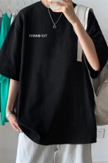 HXY998TP20~港风夏新款潮牌印花半袖T恤男生宽松大码短袖，男装T恤，电商A102-1