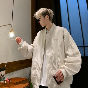 春季潮牌小众百搭工装外套男美式复古飞行员夹克棒球服 W8091-P65图片