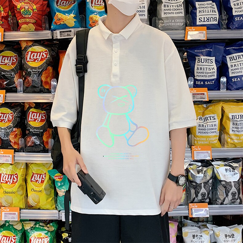 PL57139-P35翻领短袖polo衫男大码胖子半袖t恤男有领保罗衫模特,男装Polo衫,电商A040