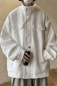1美式大码M-5XL面料 52%棉45%涤3%氨纶工装夹克男JK8740P125控168图片