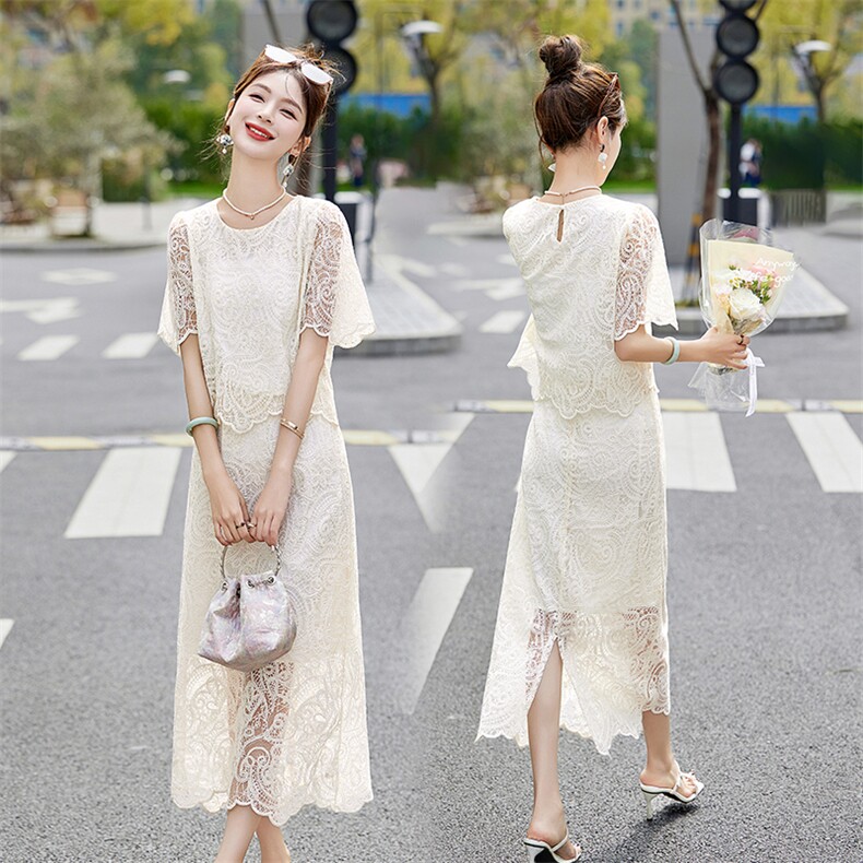 531P130新款镂空蕾丝套装，女装套装/套裙，乐衣轩