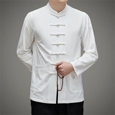 DR2055钱塘2020-2夏季新款男士唐装套装时尚风三件套P135，男装民族服装，钱塘207-2