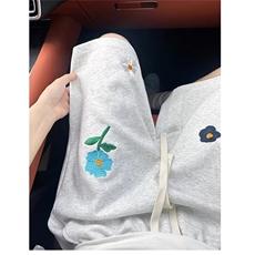 网图现货重磅华棉复合花卉刺绣五分裤男女DK32P25，男装牛仔裤，星座205-3