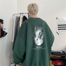 特P25控48秋冬新款男士圆领卫衣宽松休闲日常百搭上衣WQ2421，男装卫衣，电商B370
