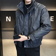 标50白鸭绒扎染皮羽绒服男冬季外套现货C317-Y9966-P215，男装羽绒服，电商C317